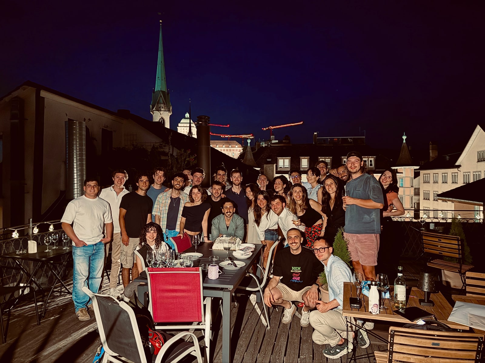 Una serata in terrazza con amici