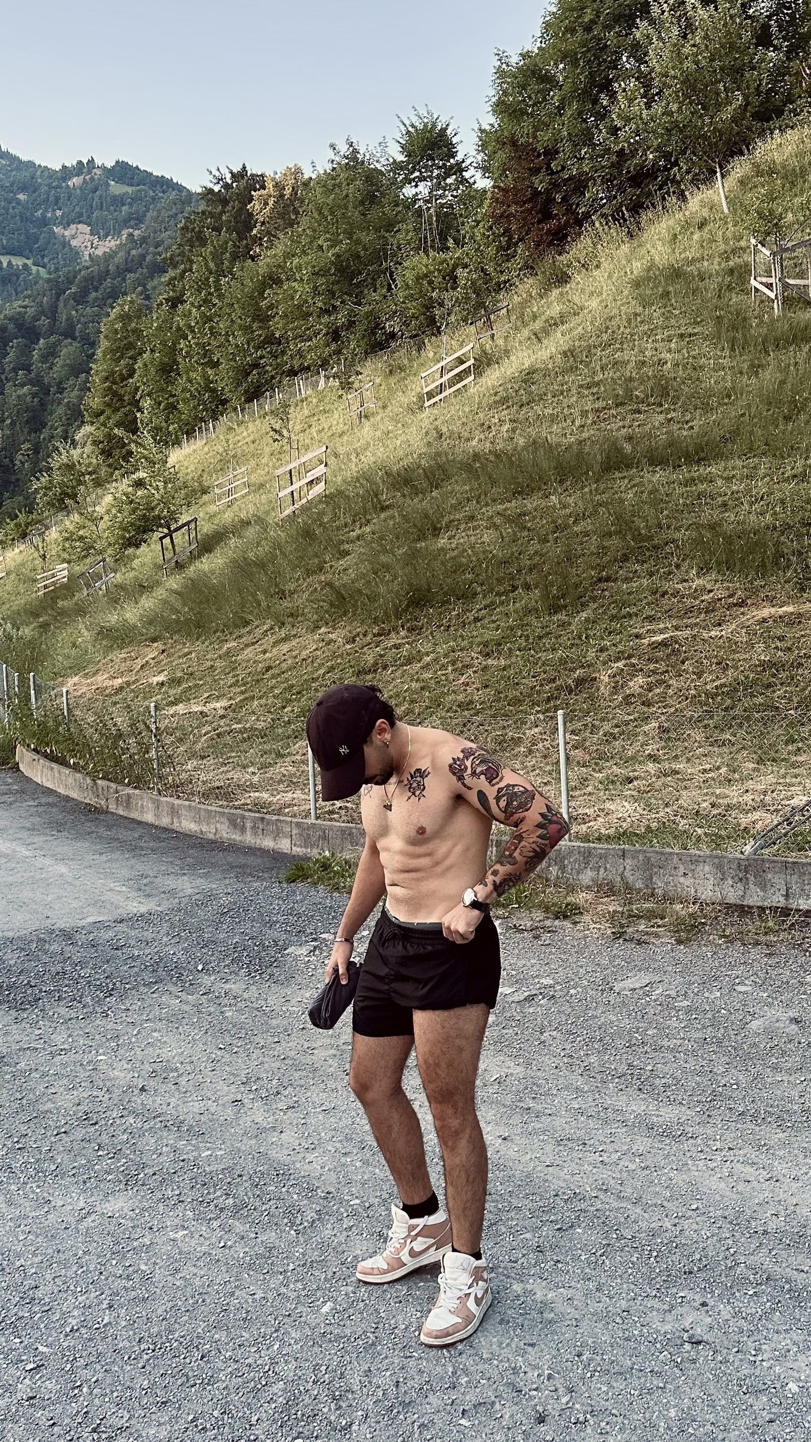 Corsa su una collina